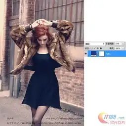  ps设计欧美非主流色调性感模特photoshop调色教程
