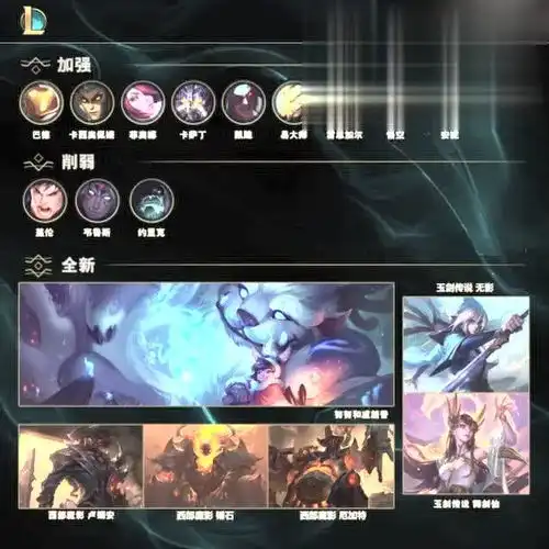  lol8.17版本简报努努重做,西部魔影和玉剑传说共5款皮肤加入