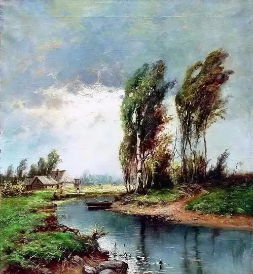  他的风景油画色彩或绚丽细腻,或浓郁厚重