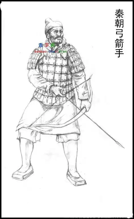  兵马俑简笔画