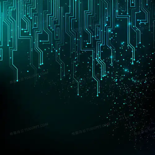  蓝色科技科幻线路背景背景图片素材免费下载熊猫办公