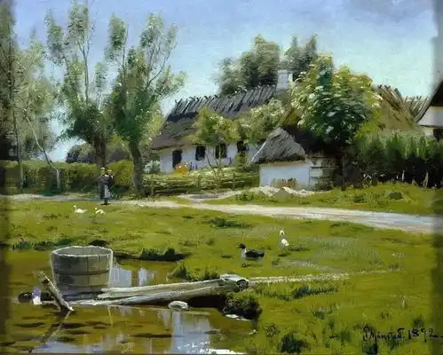  油画风景丹麦油画大师蒙森德