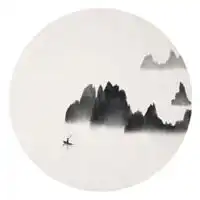 古风头像慵懒水墨画男