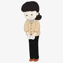  卡通矢量正在做年糕的妈妈女性图片素材其他格式下载动漫人物大全