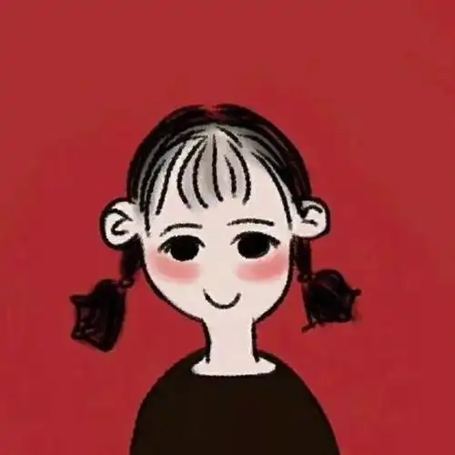头像女简笔画情侣头像