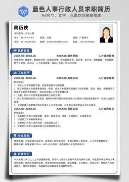  应届生简历行政文员求职简历,其它,画册宣传单广告,设计模板,汇图网