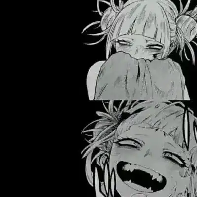  二次元黑暗冷酷系少女头像黑化女生丧系头像