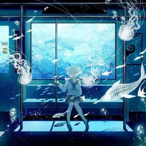 蓝色头像梦幻梦幻少女
