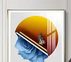  现代简约抽象立体动感线条飘带轻奢装饰画图片下载
