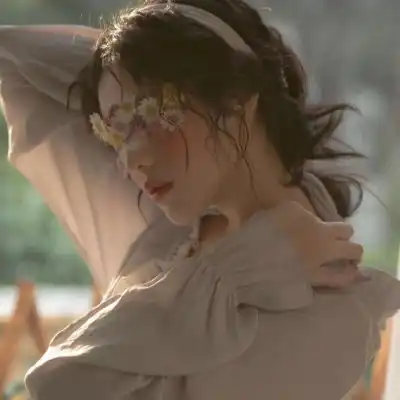  江孑ins唯美小清新可爱气质女头