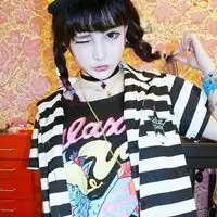  2015女生黑白头像大全原宿风潮流女孩qq头像
