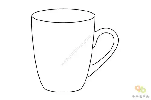  粉色的小茶杯简笔画步骤图
