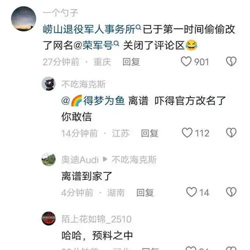  背景这么强大退伍军人事务局官方号疑是没顶住压力,改名字了政府崂山区网易订阅