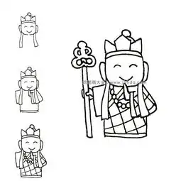  西游记唐僧师徒简笔画图片