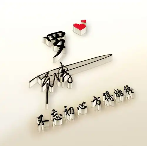  微信头像姓氏头像,45张金属质感励志签名头像,留下你的名字