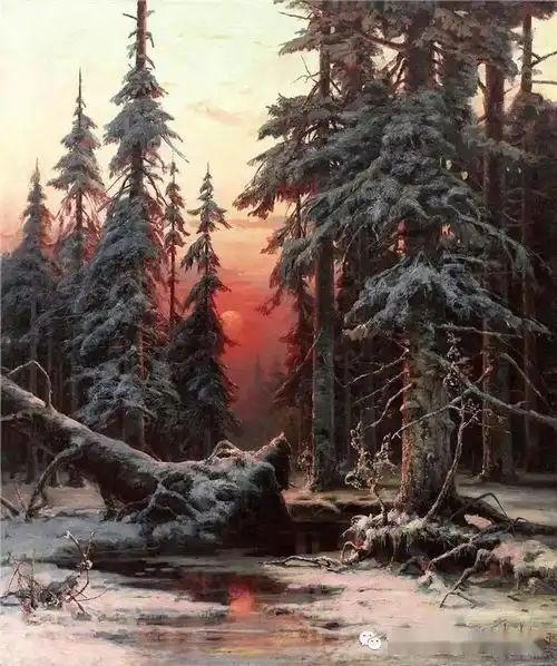  俄罗斯画家的风景油画太美,看完心旷神怡