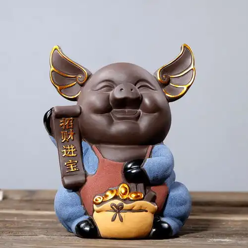  这几款摆件放在办公室,招财纳福保平安,寓意极好