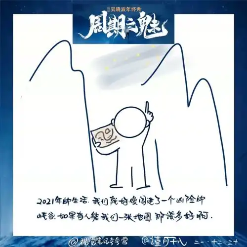  年终秀粉丝来信41张手绘金句卡片