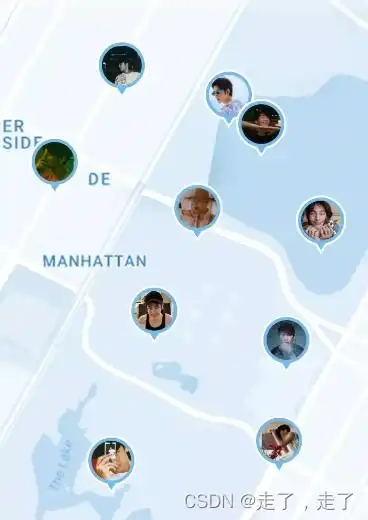  uniapp小程序和appmap地图上显示多个酷炫动态的标点,头像后端传过来,真机测试有效