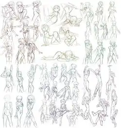  精选人物速写绘画矢量教程