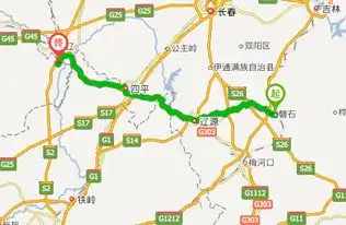  吉林盘石市到通辽市金宝屯镇多少公里