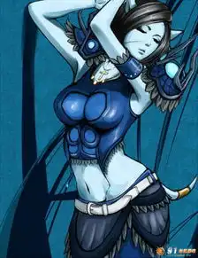  魔兽世界德莱尼御姐同人画