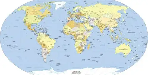 世界地图高清图片