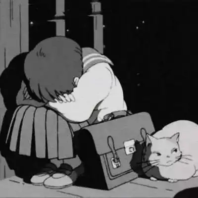  动漫头像丧女暗黑系
