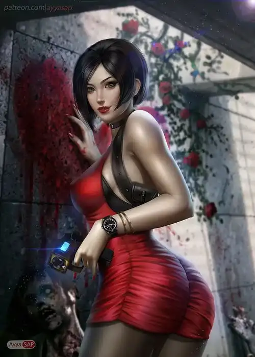王姐你真美生化危机艾达王粉丝艺术画玩家心目中的性感御姐
