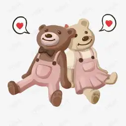  棕色手绘小熊插画素材图片免费下载高清psd千库网图片编号11629935