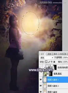  photoshop给人像照片添加暖色高光装饰效果