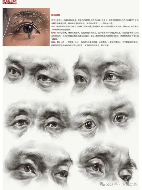  素描头像眼鼻嘴耳详细解析,值得收藏的干货