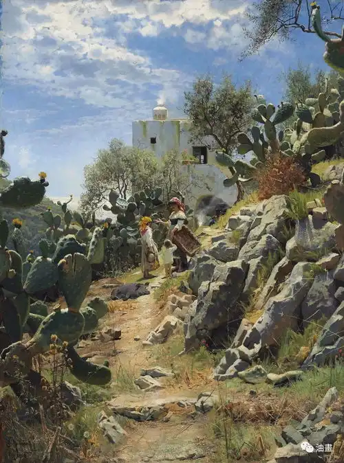  丹麦画家的油画风景,太美了