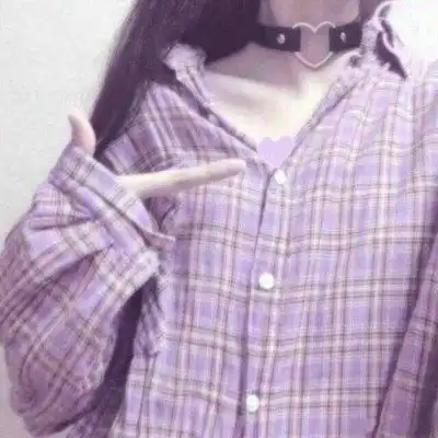  紫色头像女生真人唯美梦幻紫色头像图片大全集