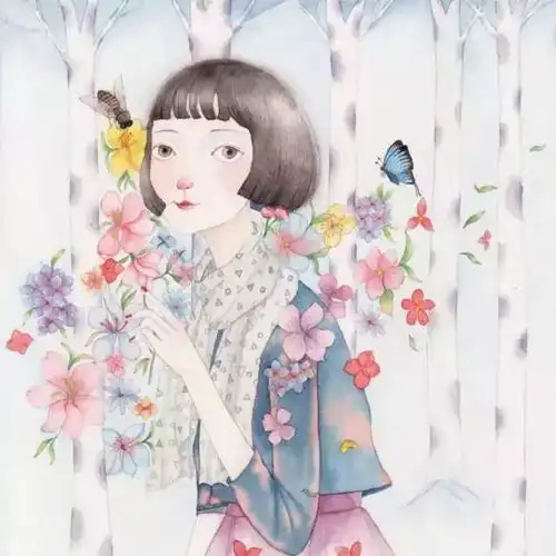 简单的头像手绘插画