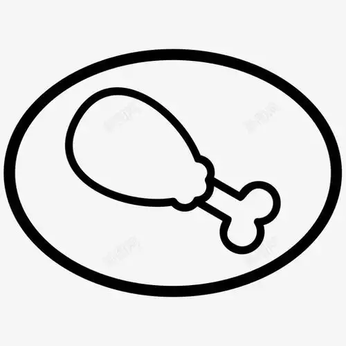  炸鸡鸡腿食物图标高清素材标志设计图片页面网页平面电商创意素材png素材炸鸡素材