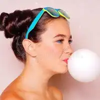  吹口香糖女生头像微信头像图片大全