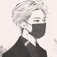动漫帅哥头像戴口罩口罩