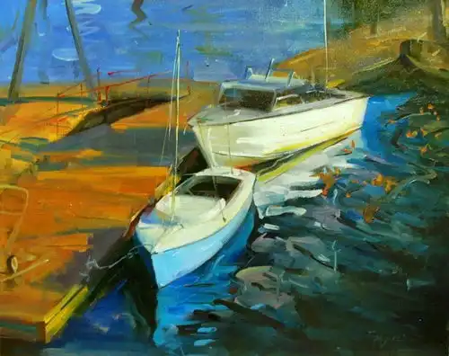  旅美画家刘方伟风景油画作品选