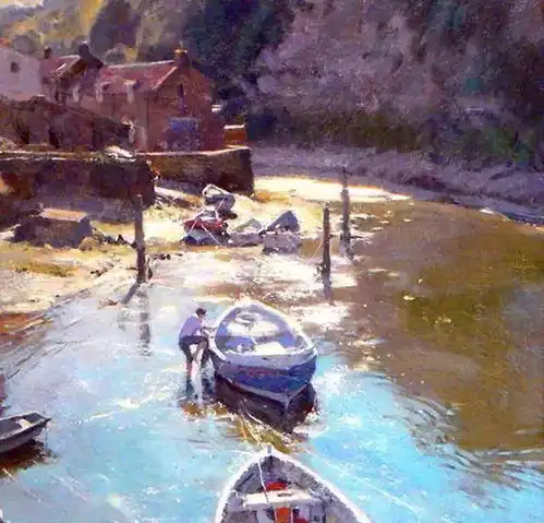  英国画家大卫荷蒂斯水彩画作品选