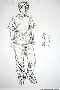 高清速写人物图片素材