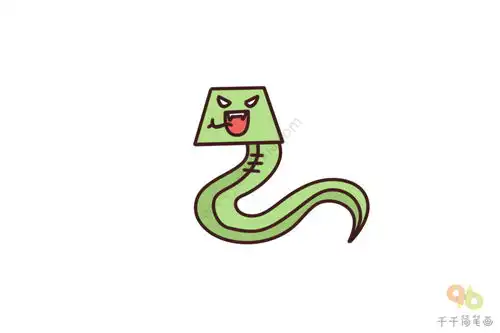  用梯形画出12生肖动物创意几何梯形简笔画