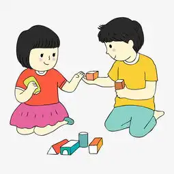  开学日一起玩耍的男孩女孩图片素材其他格式下载动漫人物大全