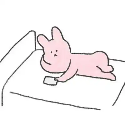  帝江简笔画兔子系列手绘头像