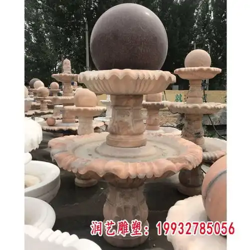  青石仿古踩球北京狮九江大理石球雕塑图片