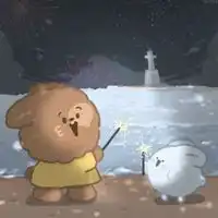  很可爱治愈系小熊头像