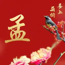  美到哭的喜上眉梢姓氏头像,你该换一个这样的微信头像,赶紧领走